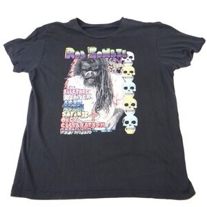 Rob Zombie Graphic T Shirt Black Short Sleeve Mens Size XL